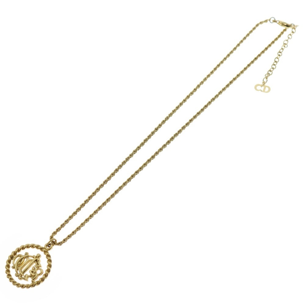 Christian Dior(クリスチャンディオール) ラウンド ネックレス GP ゴールド アクセサリー