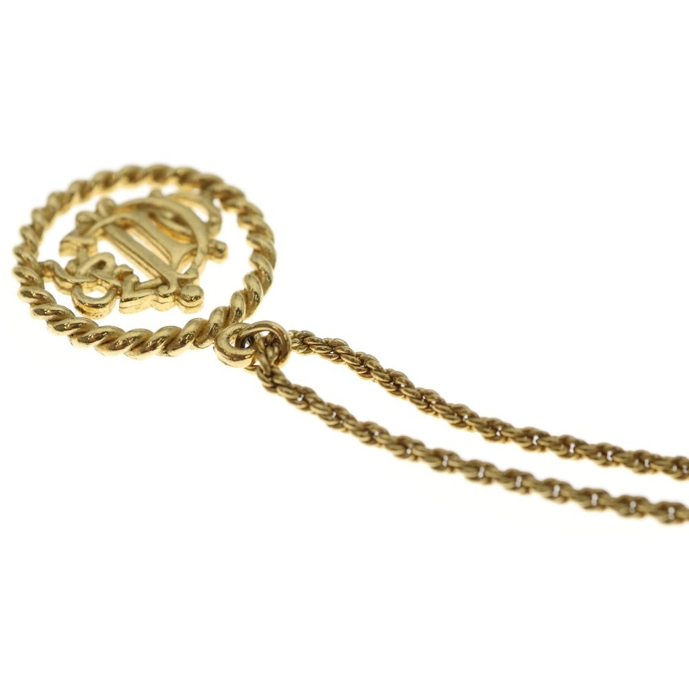 Christian Dior(クリスチャンディオール) ラウンド ネックレス GP ゴールド アクセサリー
