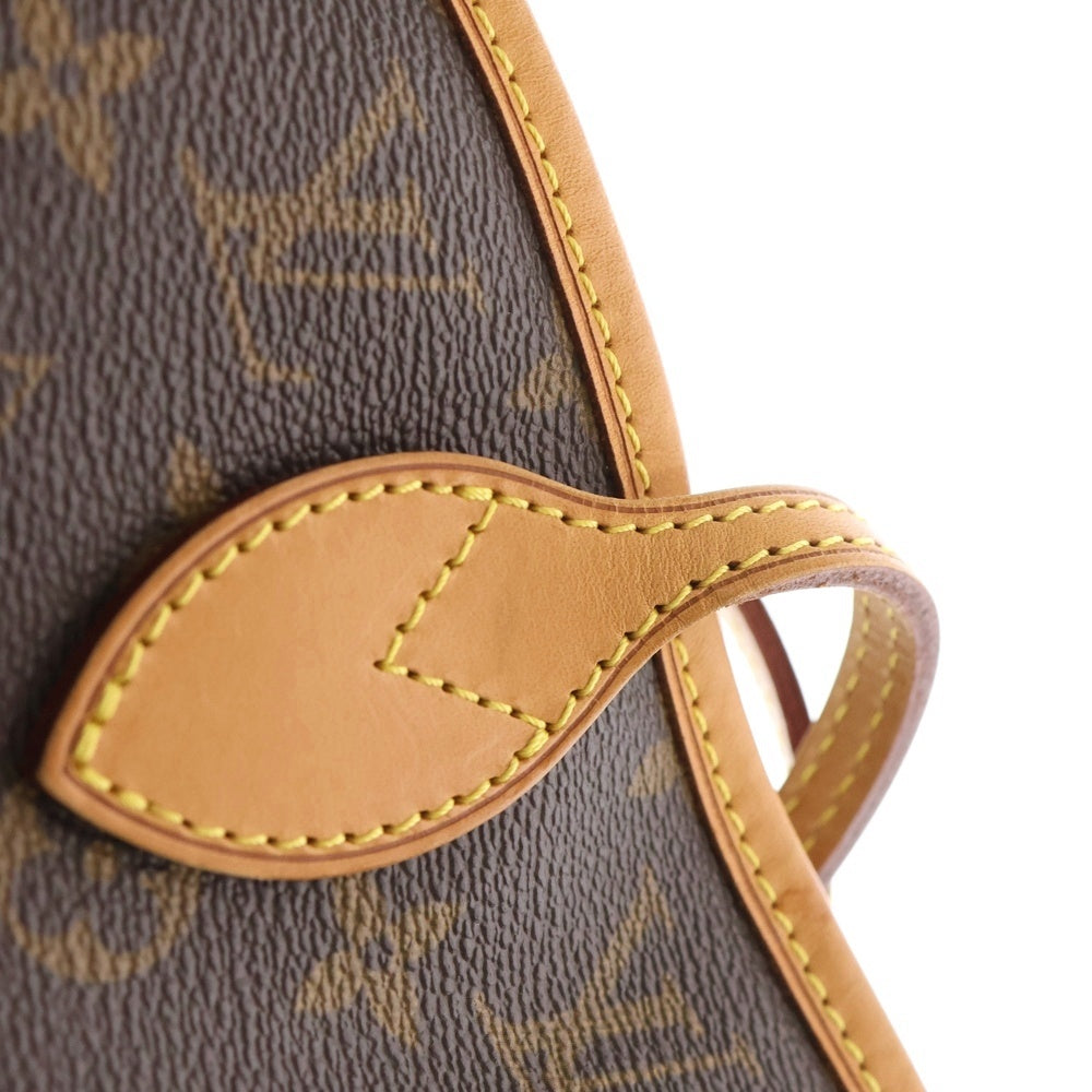 LOUIS VUITTON(ルイヴィトン) モノグラム ネヴァーフルMM トートバッグ ハンドバッグ ブラウン レザー×PVC M40995 ゴールド金具