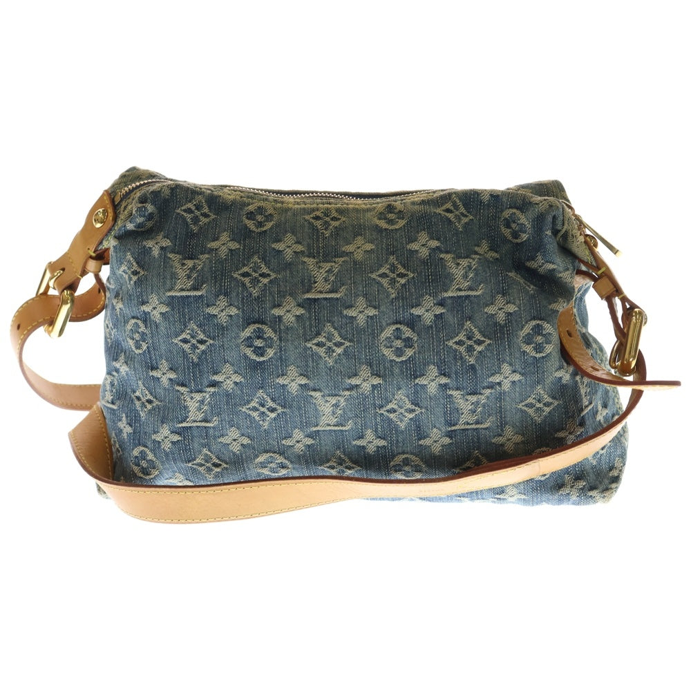 LOUIS VUITTON(ルイヴィトン) モノグラムデニム バギーPM ショルダーバッグ ブラウン×インディゴブルー デニム×レザー M95049 ゴールド金具