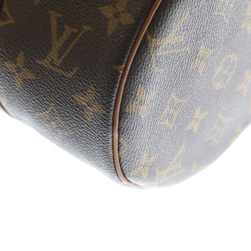 LOUIS VUITTON(ルイヴィトン) モノグラム パピヨン30 ミニボストンバッグ ハンドバッグ ブラウン レザー×PVC M51385 ゴールド金具