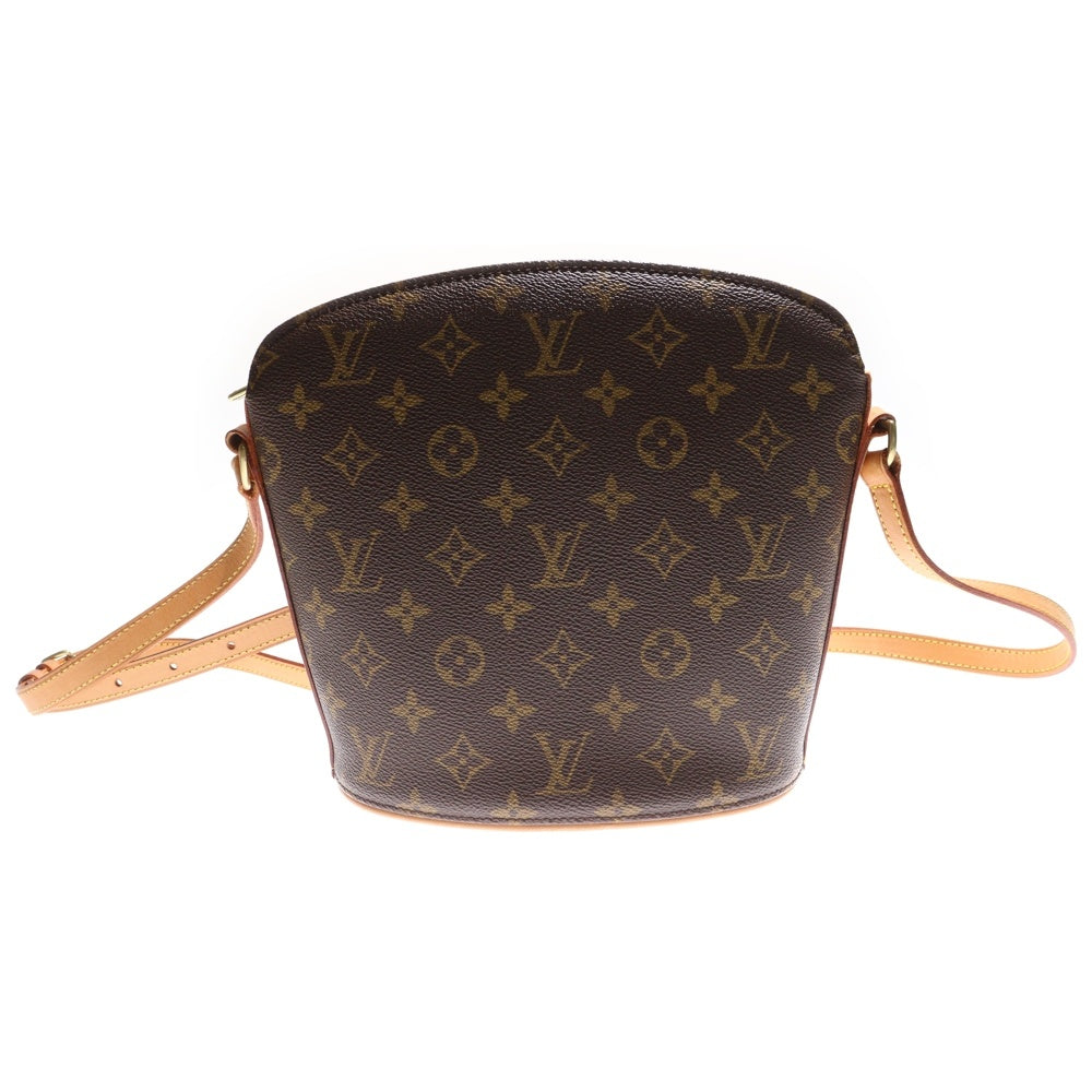 LOUIS VUITTON(ルイヴィトン) モノグラム ドルーオ ショルダーバッグ ブラウン レザー×PVC M51290 ゴールド金具