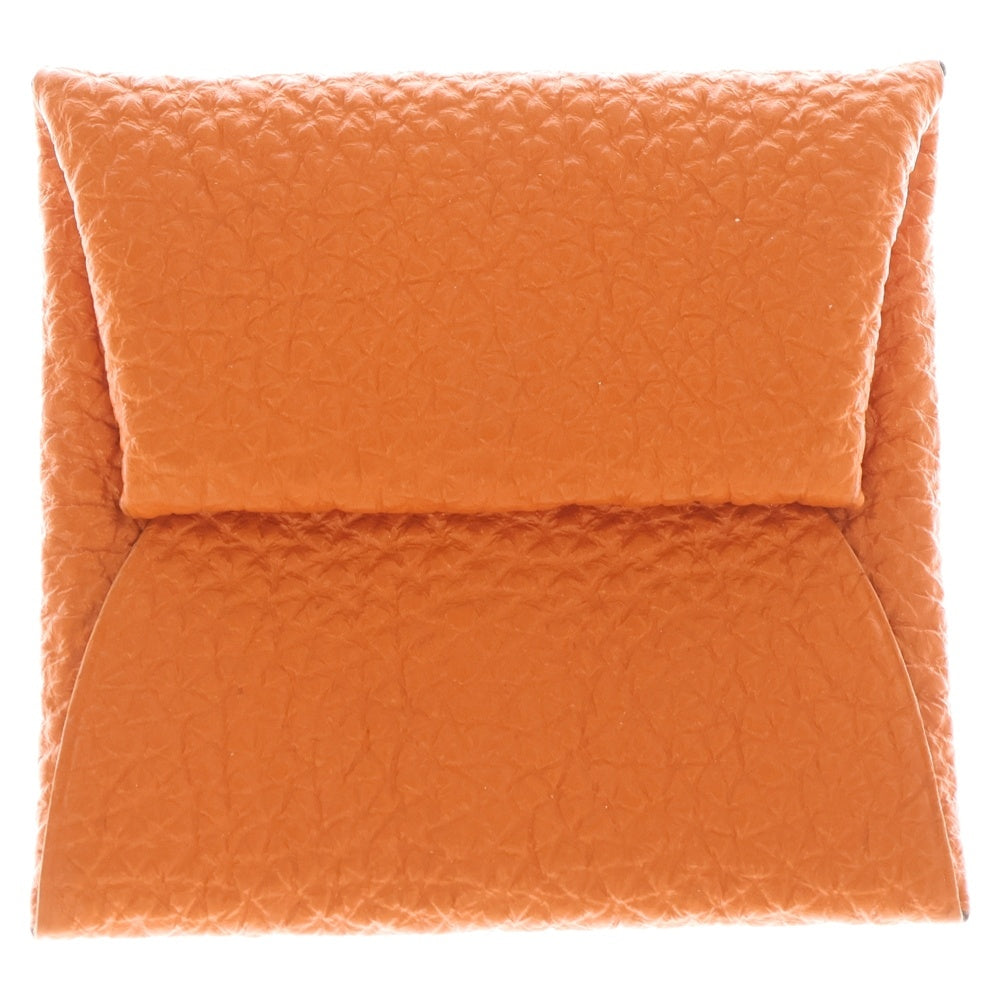 HERMES エルメス バスティア コインケース 小物入れ オレンジ系 トゴ