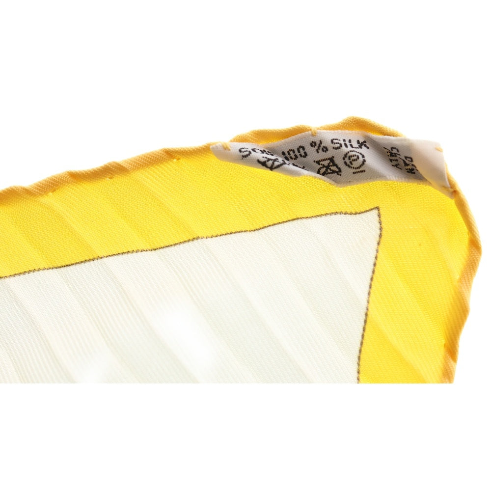 HERMES(エルメス) プリーツカレ 90 イエロー シルクスカーフ