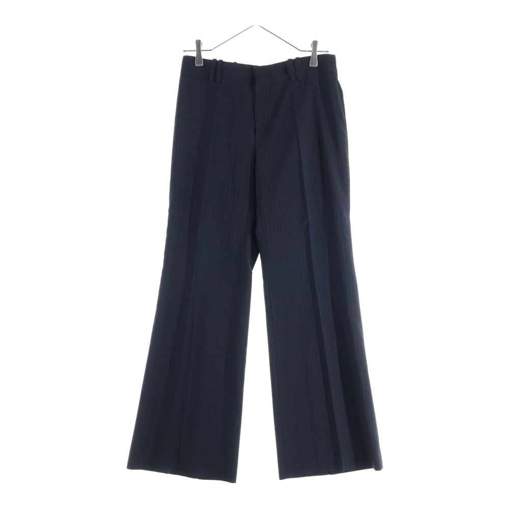 GUCCI(グッチ) セットアップスーツ ストライプ総柄 ウール 2B ピークドラペル テーラードジャケット ノータック スラックスパンツ ブラック 207-1362-7298/201-0955-7298