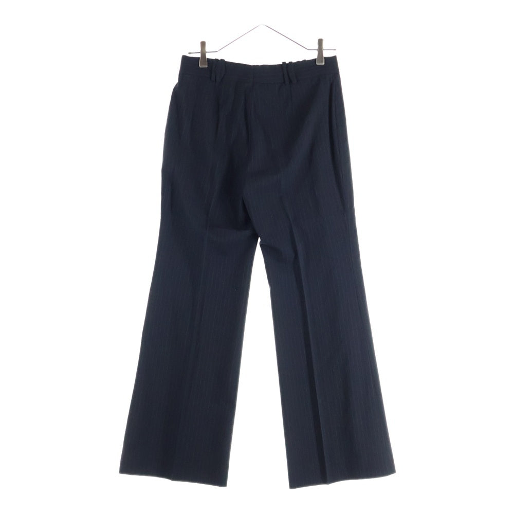 GUCCI(グッチ) セットアップスーツ ストライプ総柄 ウール 2B ピークドラペル テーラードジャケット ノータック スラックスパンツ ブラック 207-1362-7298/201-0955-7298