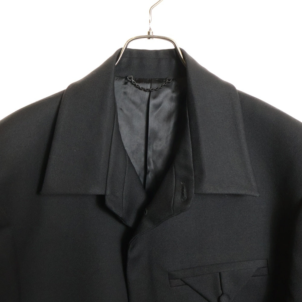 LOUIS VUITTON(ルイヴィトン) 24SS パールバックロゴ エンベリッシュドウールブルゾンジャケット ブラック RM241M FSC HQB31E