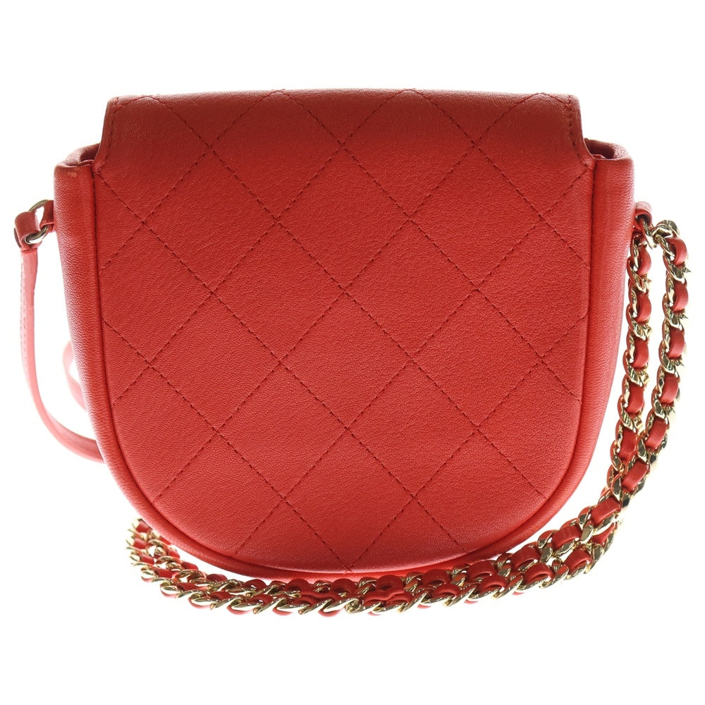 CHANEL(シャネル) マトラッセ ラムスキン ココマーク チェーンレザー 