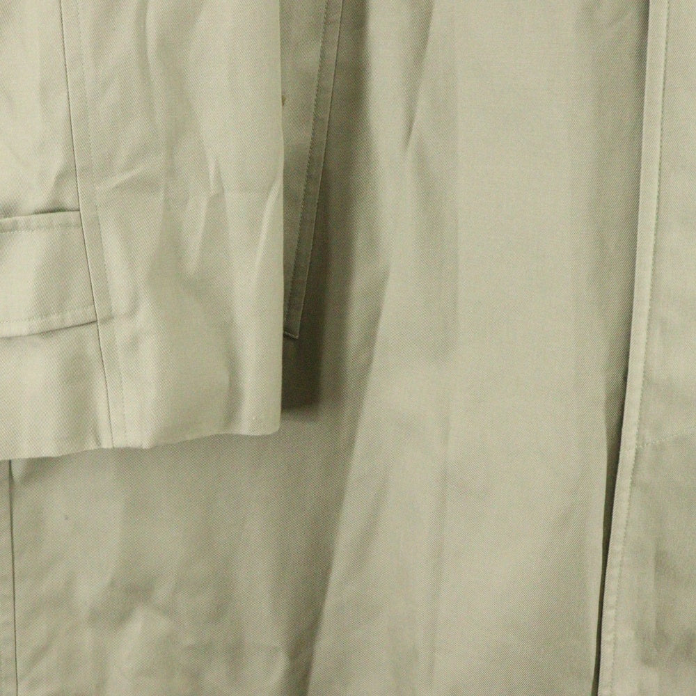 BURBERRY(バーバリー) 裏地ノバチェック柄 ライナー付き コットン ラグランスリーブ ステンカラーコート カーキ/ベージュ