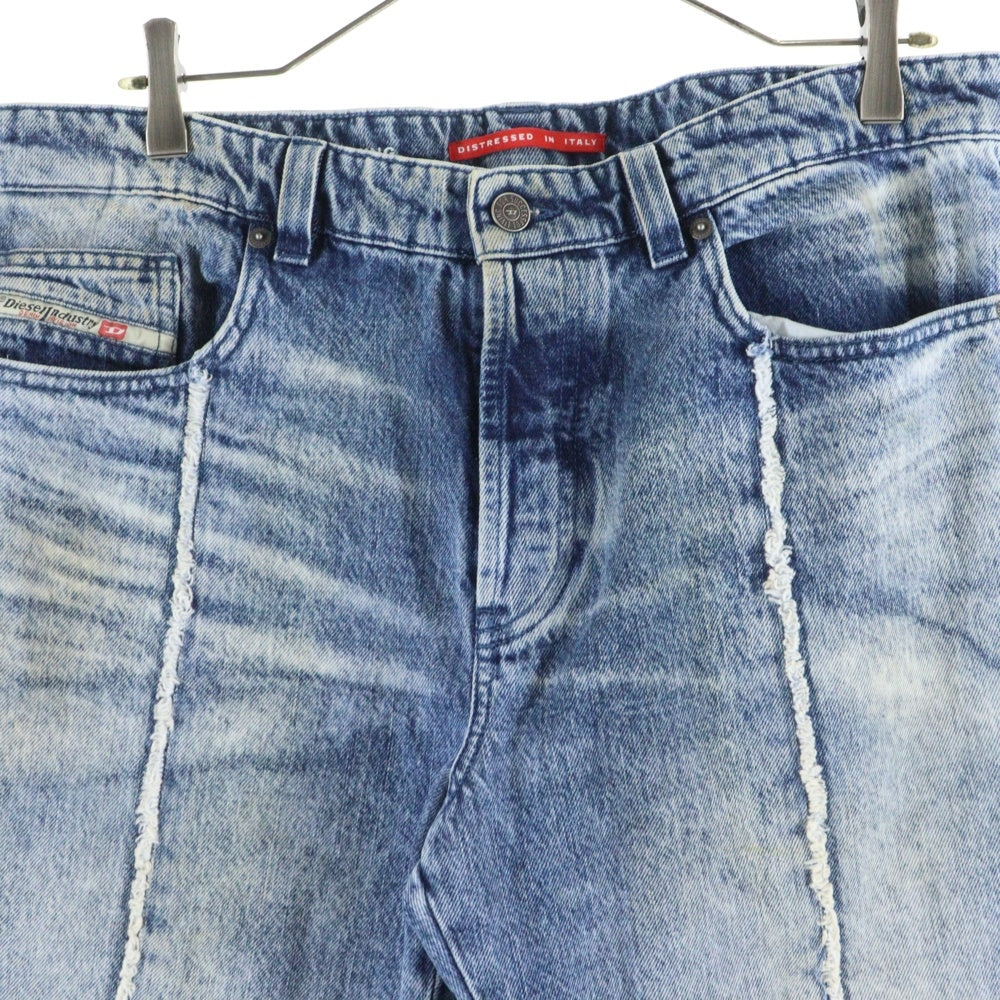 DIESEL(ディーゼル) 25SS 1998 D-BACK-FSG ダメージ加工 ブーツカット デニム パンツ ジーンズ インディゴ 0CMBM