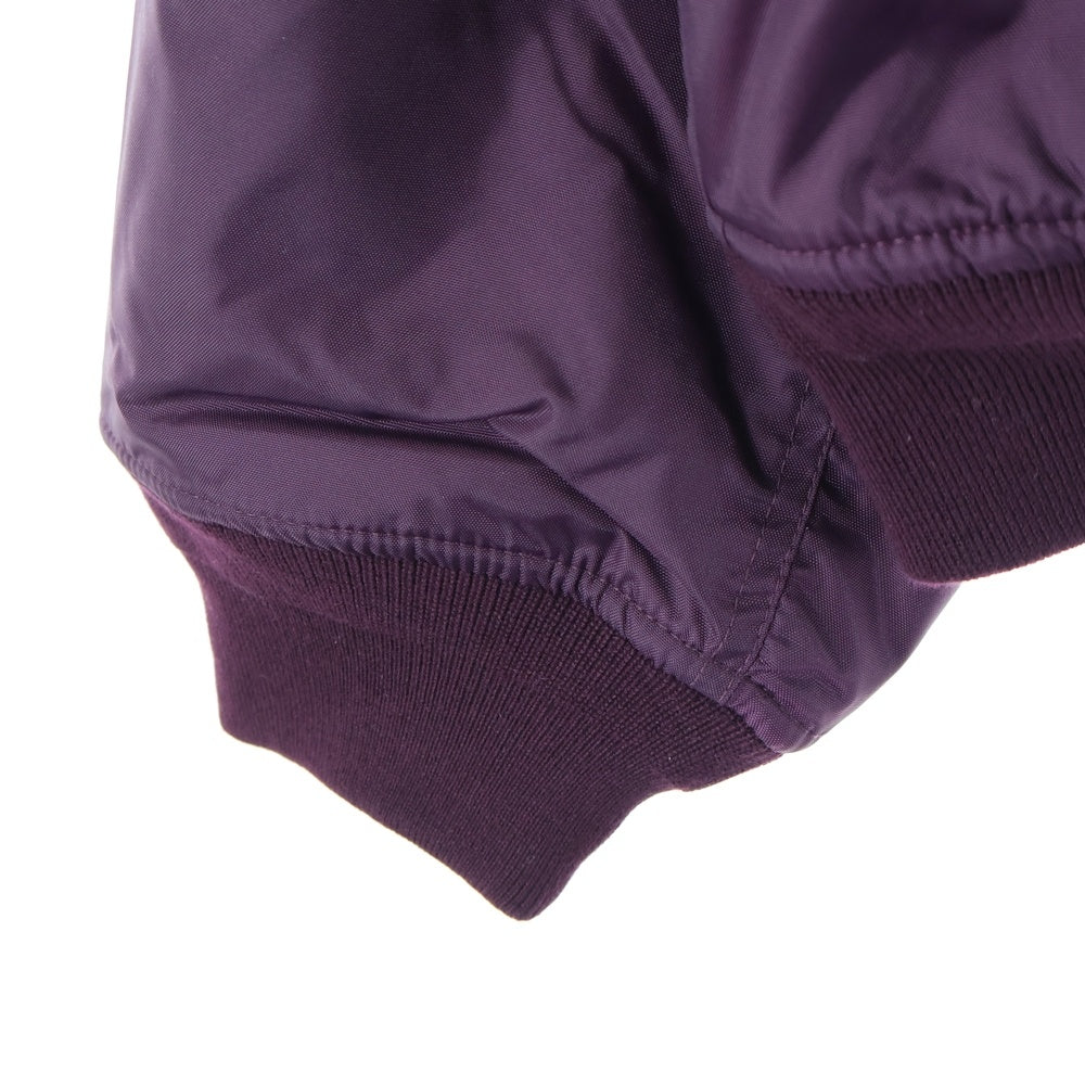 BALENCIAGA(バレンシアガ) 25AW エンブレム ワッペンロゴ ジップアップ ボンバージャケット ブルゾン パープル 839122
