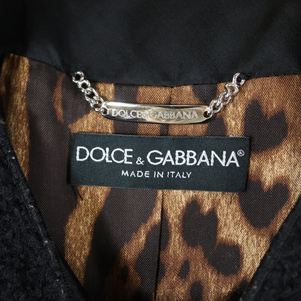 DOLCE & GABBANA(ドルチェアンドガッバーナ) 裏地レオパード総柄  