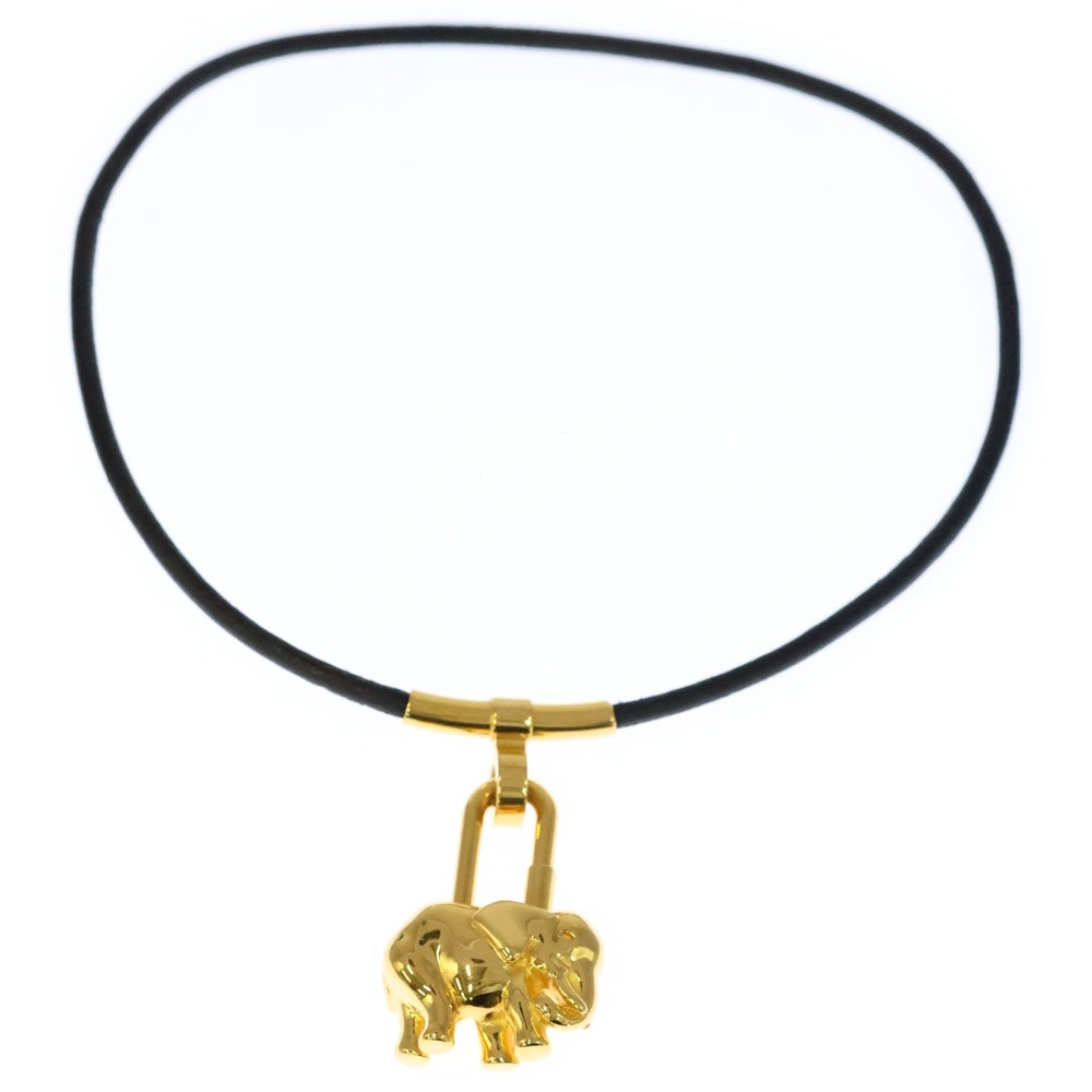 HERMES(エルメス) カデナ 象モチーフ チャーム ネックレス ペンダント