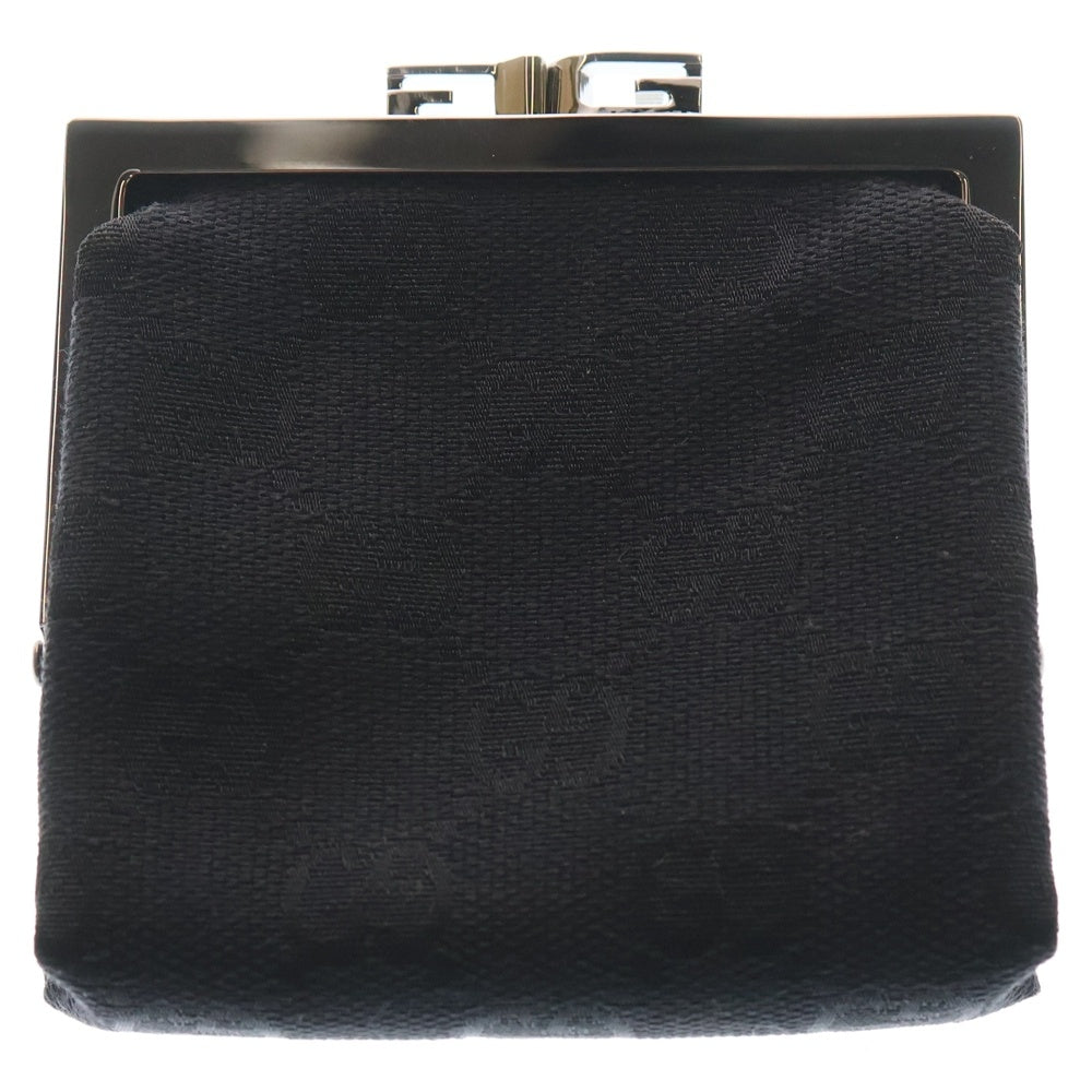 GUCCI(グッチ) グッチシマ がま口財布 コインケース ブラック