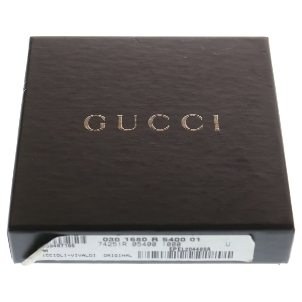 GUCCI(グッチ) グッチシマ がま口財布 コインケース ブラック 