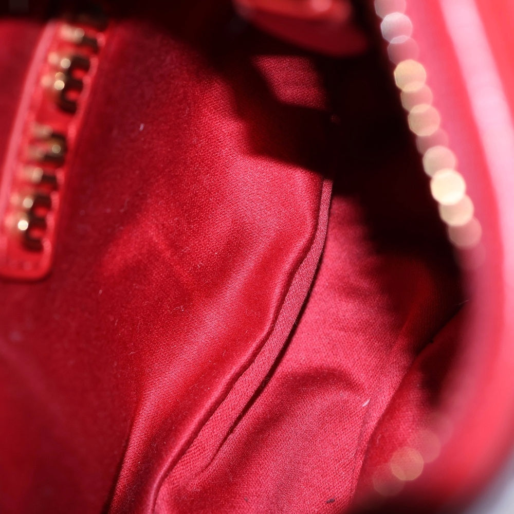 miumiu(ミュウミュウ) ホーボー ロゴ レザー2WAYハンドバッグ ショルダーバッグ レッド レディース