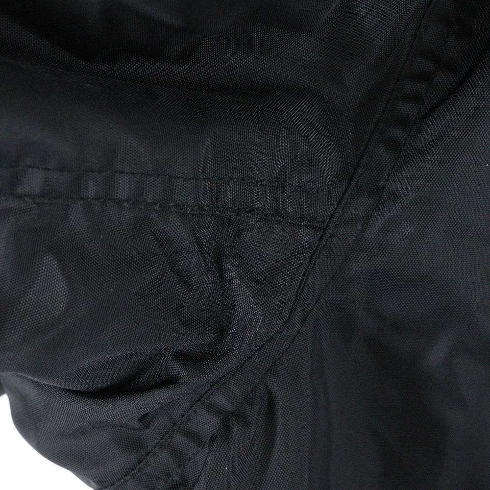 BALENCIAGA(バレンシアガ) 25AW Large fit Bomber Jacket MA-1 ラージフィットボンバージャケット ワッペン付ナイロンブルゾン ブラック 839101 T0004