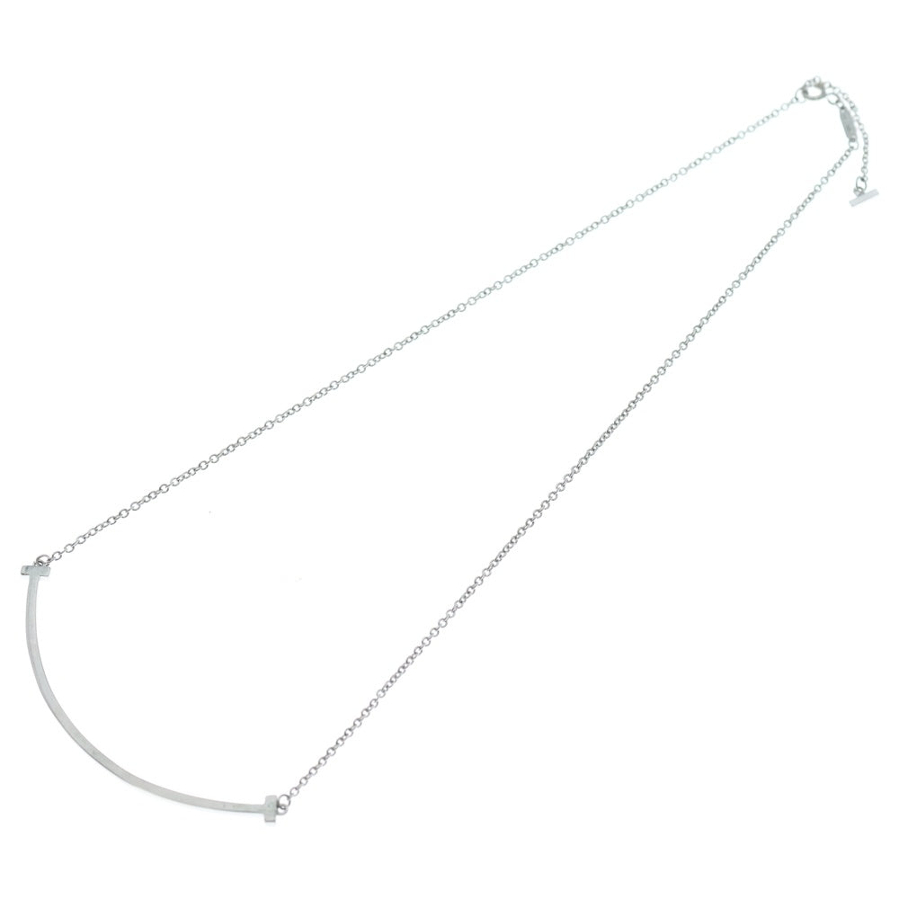 TIFFANY & Co.(ティファニー) Tスマイル ミディアム ネックレス Au750WG レディース