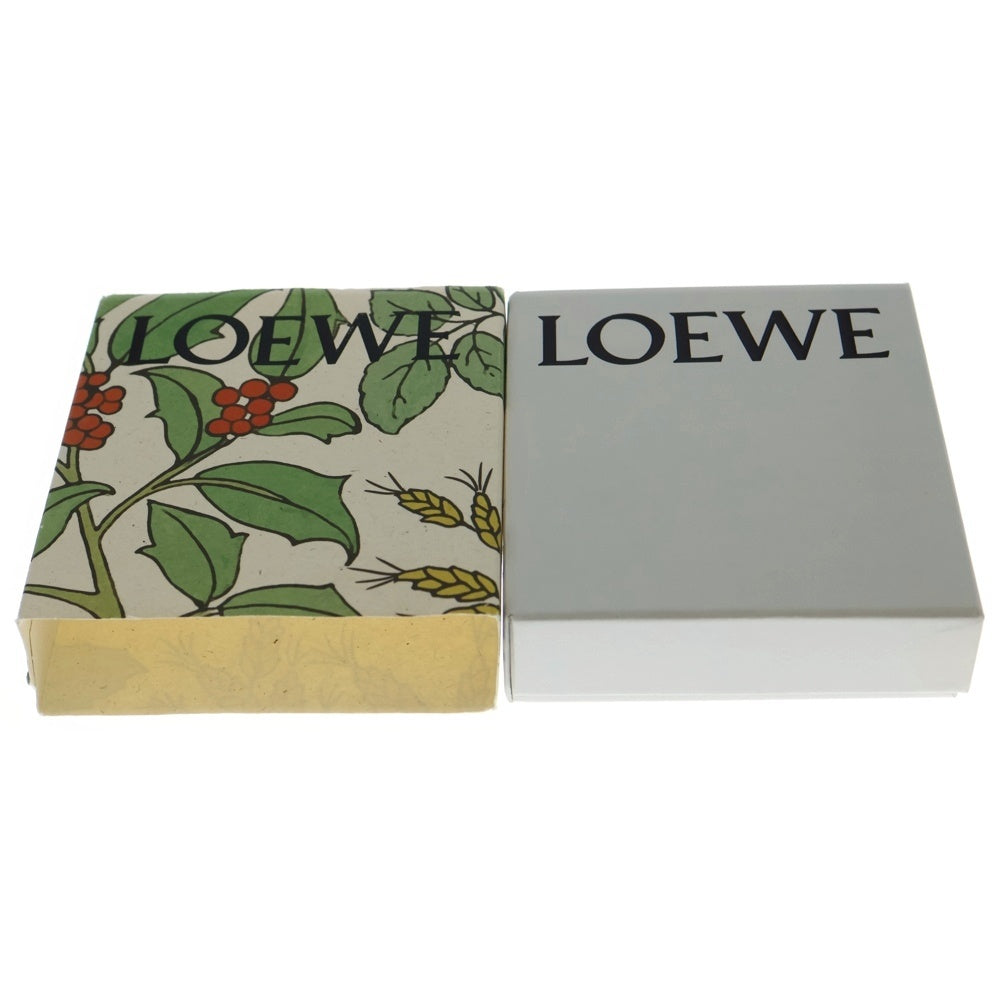 LOEWE(ロエベ) ダブルブレスレット ブラウン×レッド レザー ゴールド金具 レディース