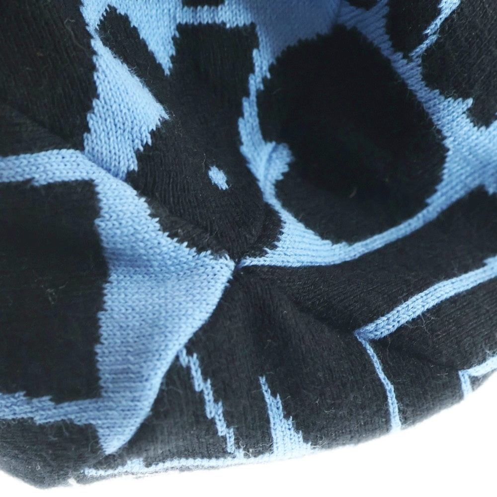 CHANEL(シャネル) メティエダール ニットキャップ ブルー コットン P77599