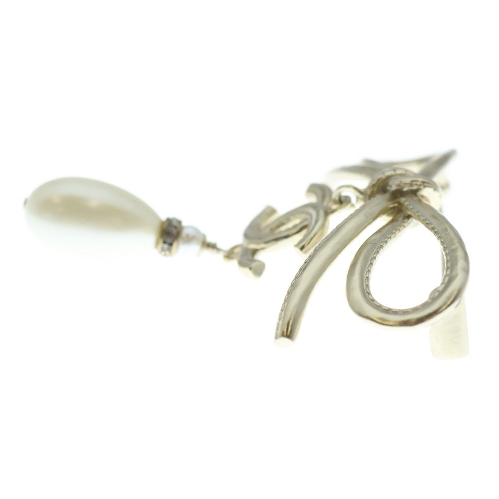 CHANEL(シャネル) ココマーク リボンブローチ ゴールド GP A22S アクセサリー レディース