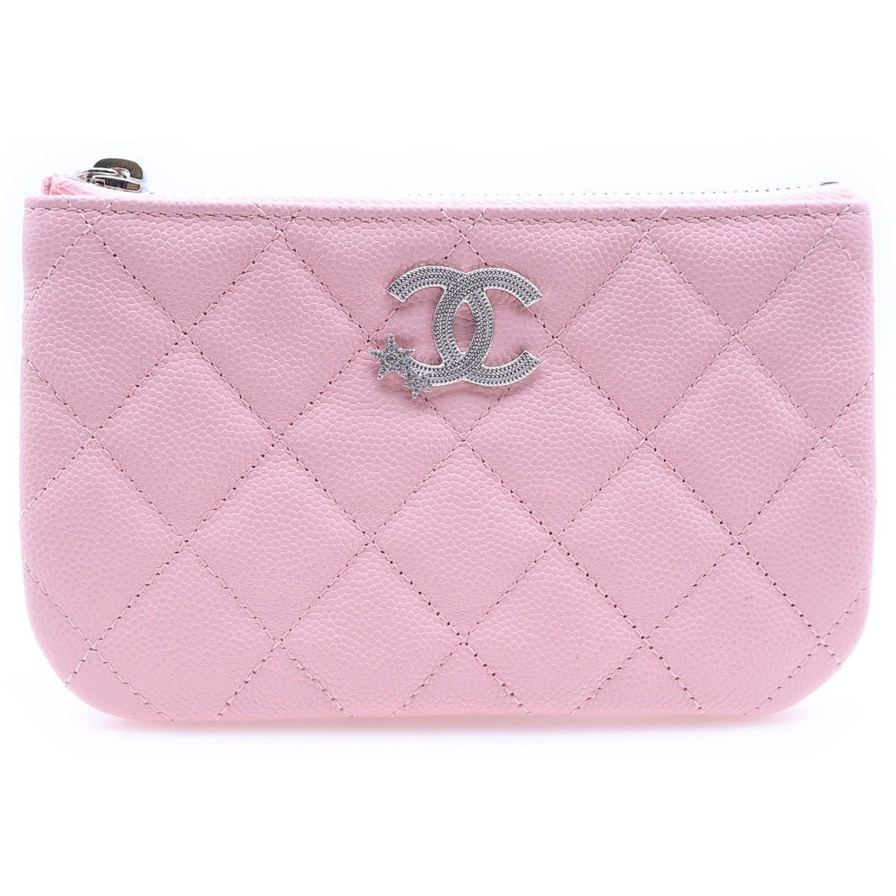 CHANEL(シャネル) スターココマーク コインケース ピンク キャビアスキン レディース