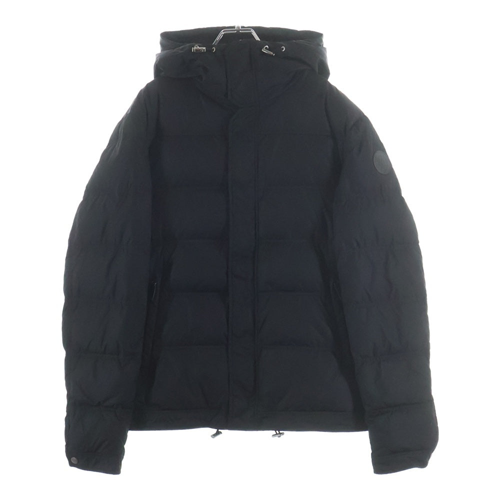 GUCCI(グッチ) ロゴレザーパッチ付フーデッドダウンジャケット ブラック 245744 Z9687