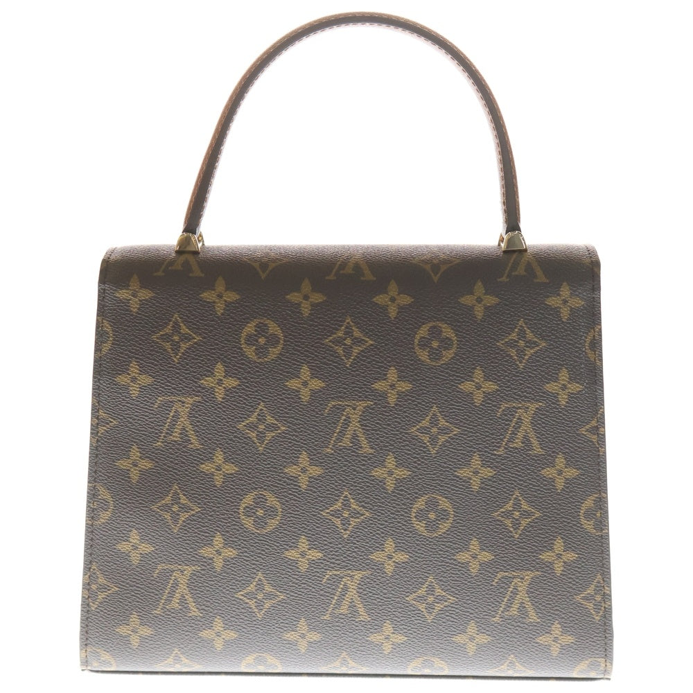LOUIS VUITTON(ルイヴィトン) モノグラム マルゼルブ ハンドバッグ ブラウン レザー×PVC M51379 ゴールド金具 レディース