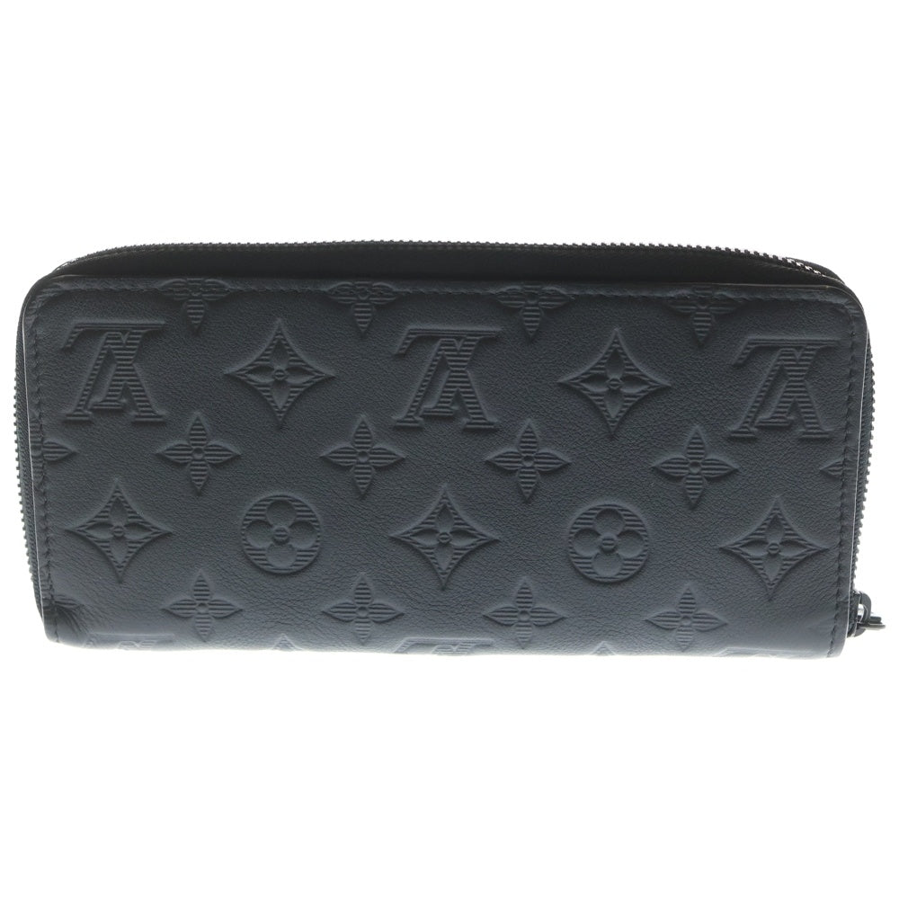 LOUIS VUITTON(ルイヴィトン) モノグラム・シャドウ ジッピーウォレット・ホリゾンタル ノワール 長財布 M80333 ICタイプ