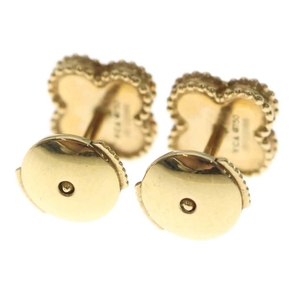 Van Cleef & Arpels(ヴァンクリーフアンドアーペル) スウィートアルハンブラ マザーオブパール イエローゴールド ピアス ジュエリー レディース