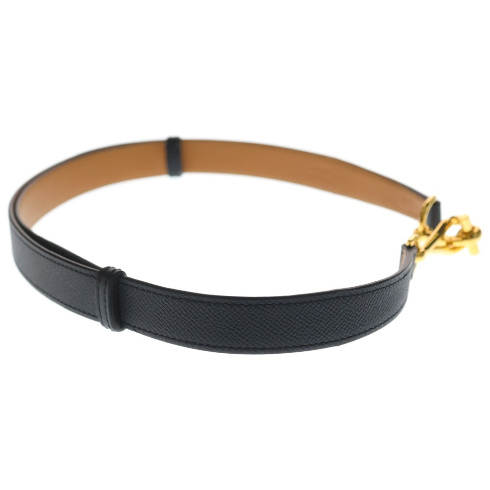 HERMES(エルメス) ベルト Y刻印 ゴールド金具 ブラック レディース