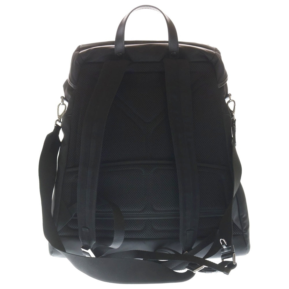 PRADA(プラダ) リナイロン バッグパック リュックサック ブラック ナイロン レザー 2VZ108 シルバー金具