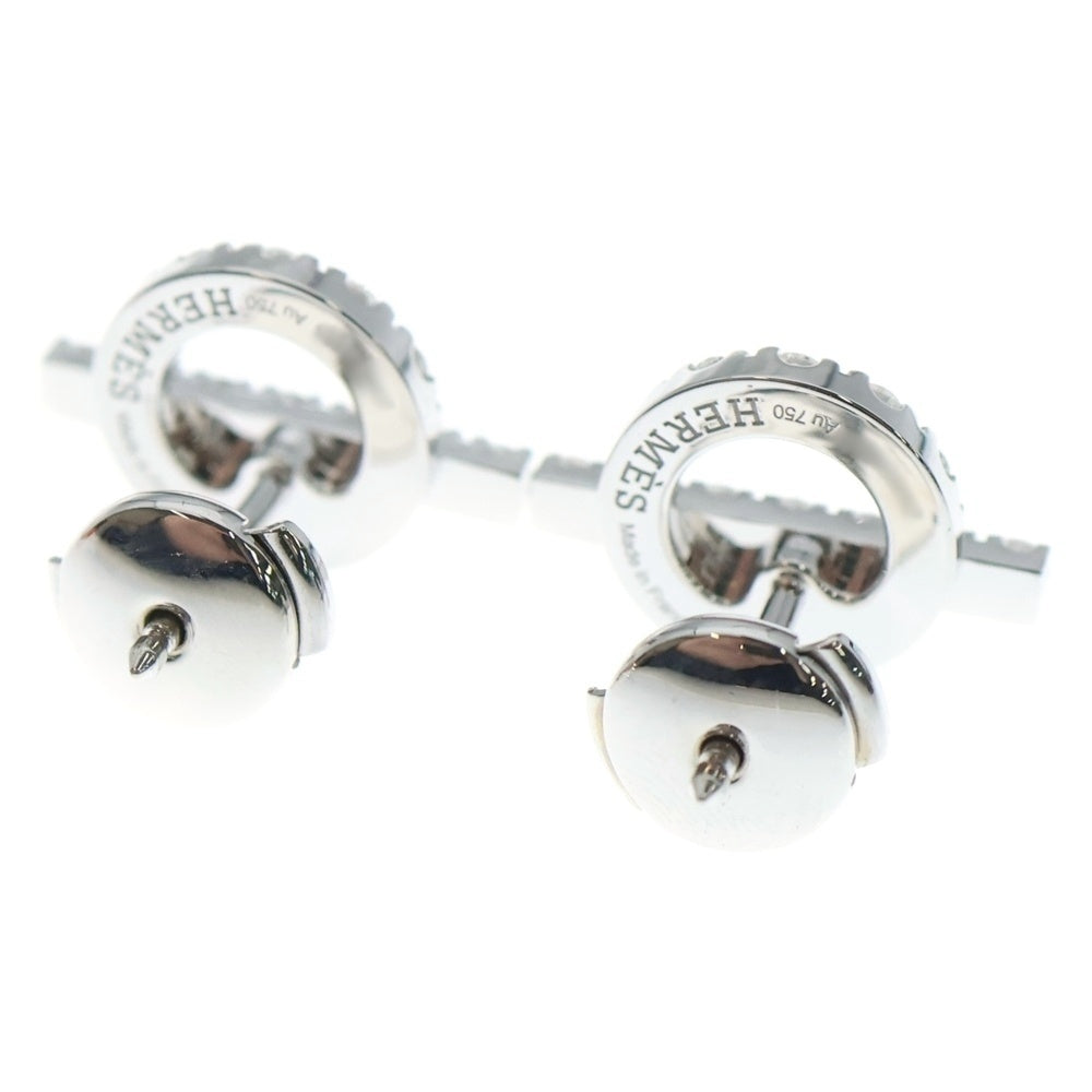 HERMES(エルメス) フィネス ピアス ダイヤモンド Au750 K18 WG ホワイトゴールド レディース