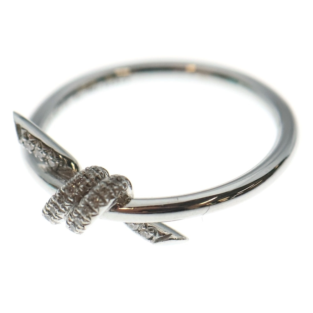 TIFFANY & Co.(ティファニー) ダイヤノットリング ホワイトゴールド K18WG #9 指輪 ジュエリー レディース