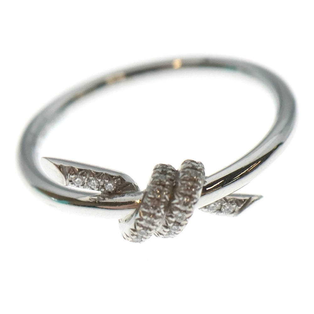 TIFFANY & Co.(ティファニー) ダイヤノットリング ホワイトゴールド K18WG #9 指輪 ジュエリー レディース