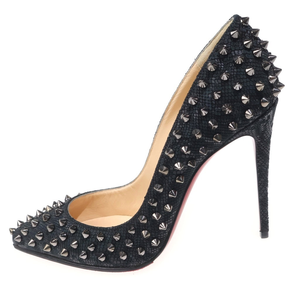 CHRISTIAN LOUBOUTIN(クリスチャンルブタン) スパイクスタッズパンプス シューズ ブラック レディース