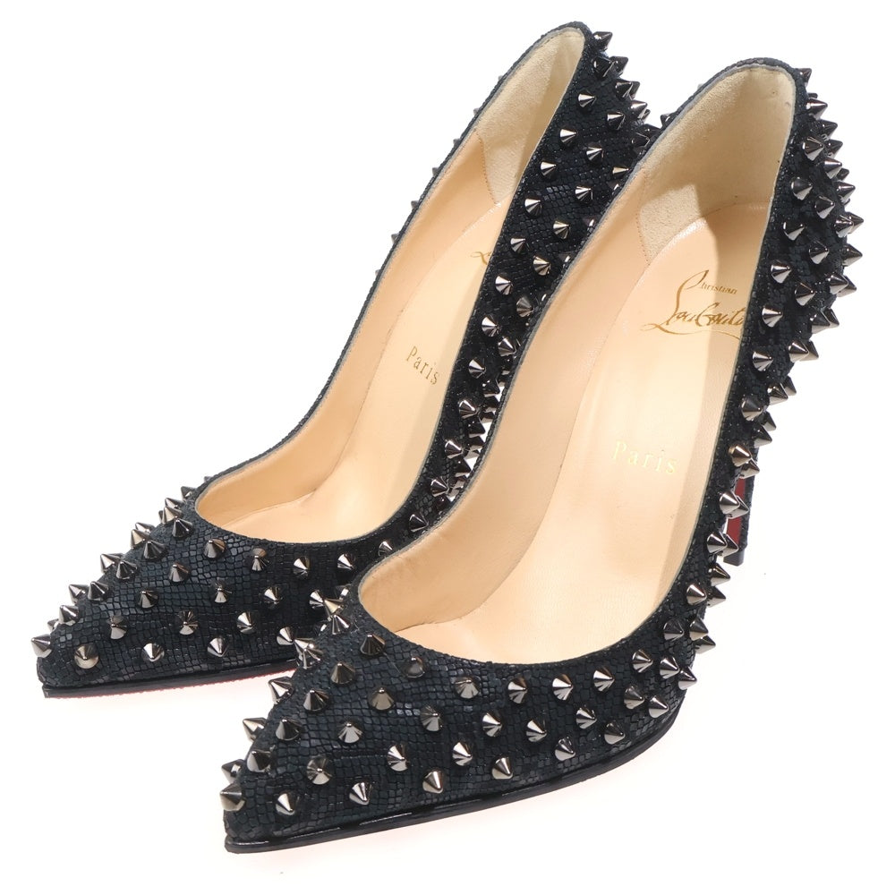 CHRISTIAN LOUBOUTIN(クリスチャンルブタン) スパイクスタッズパンプス シューズ ブラック レディース
