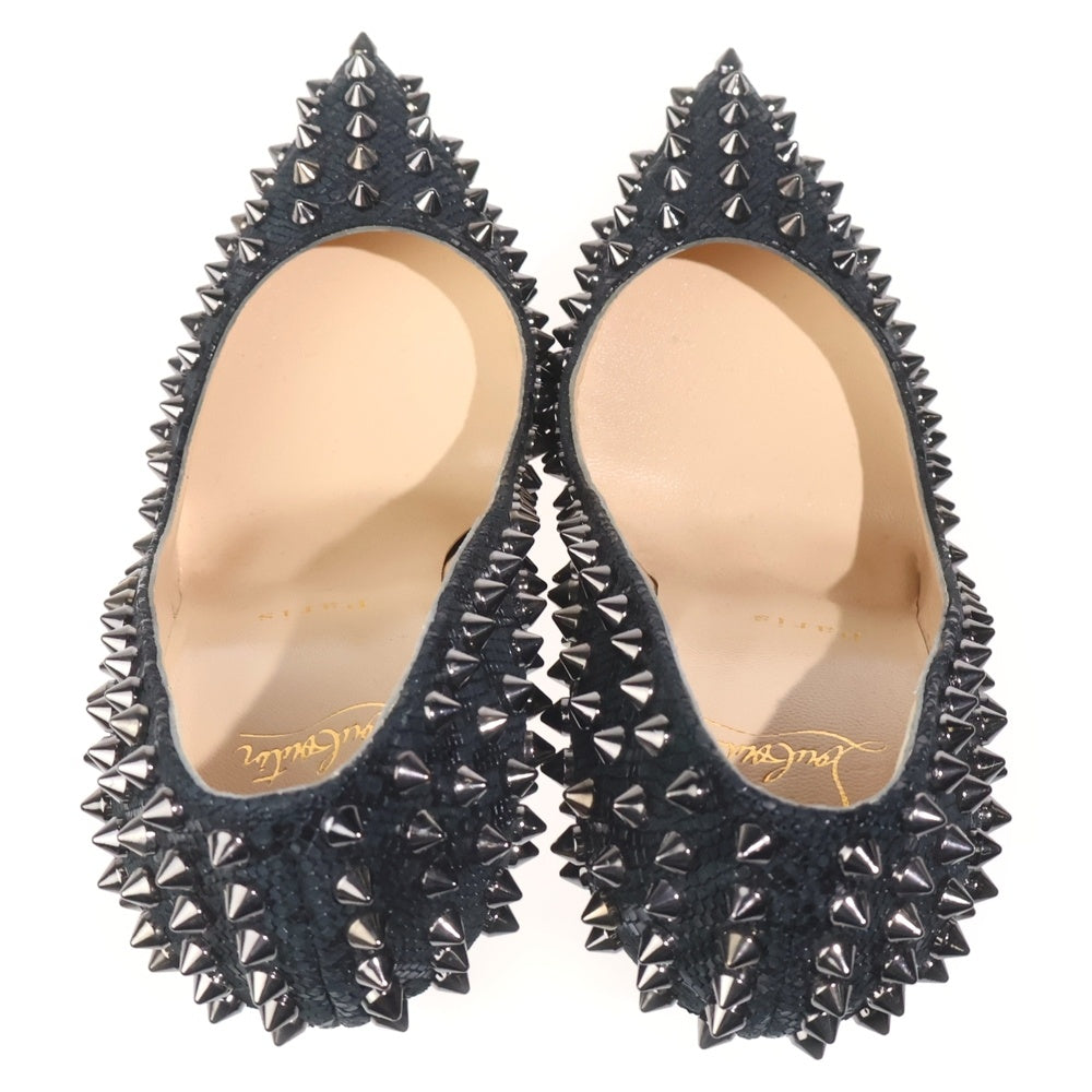 CHRISTIAN LOUBOUTIN(クリスチャンルブタン) スパイクスタッズパンプス シューズ ブラック レディース