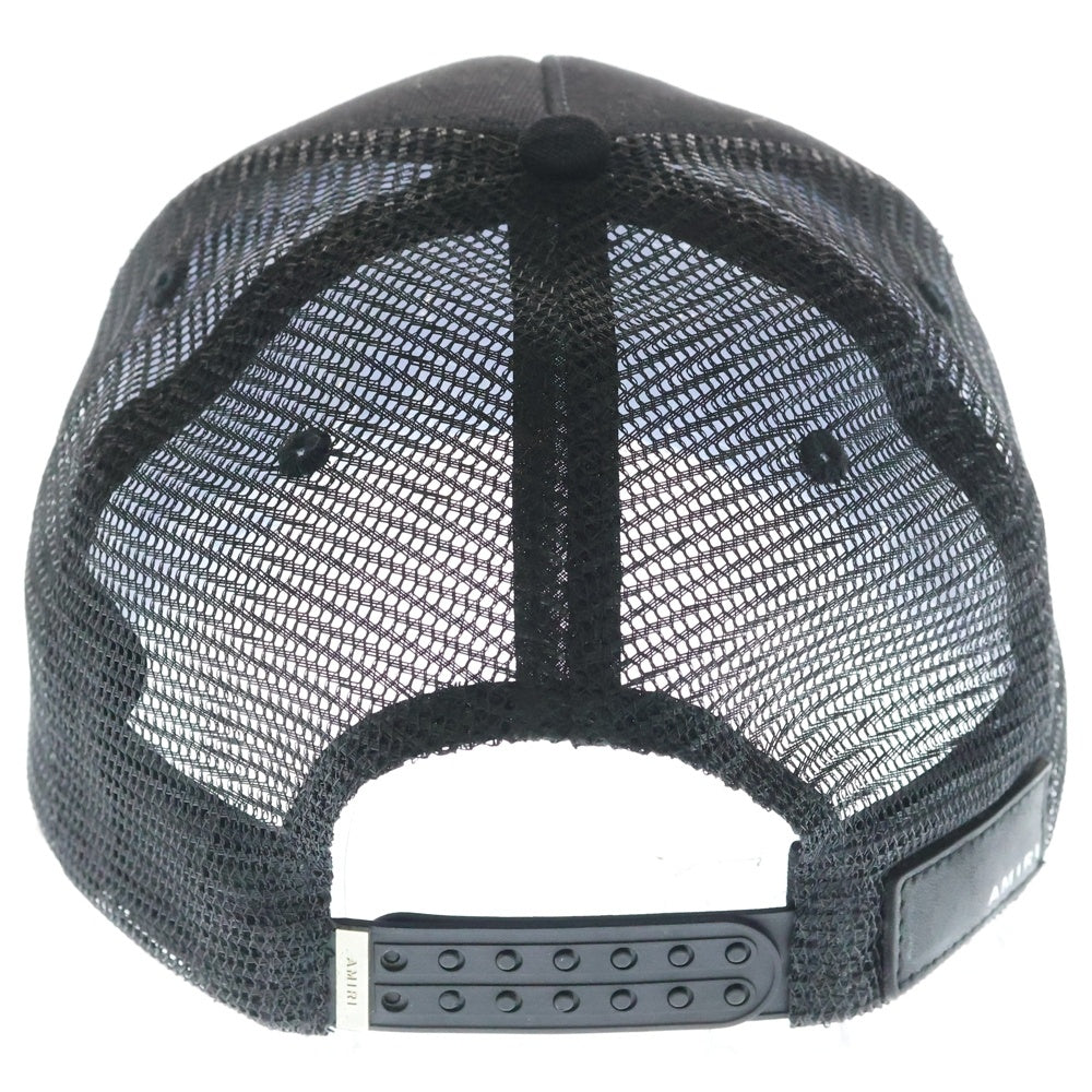 AMIRI(アミリ) FULL CANVAS MA HAT フルキャンバスハット トラッカーキャップ ブラック