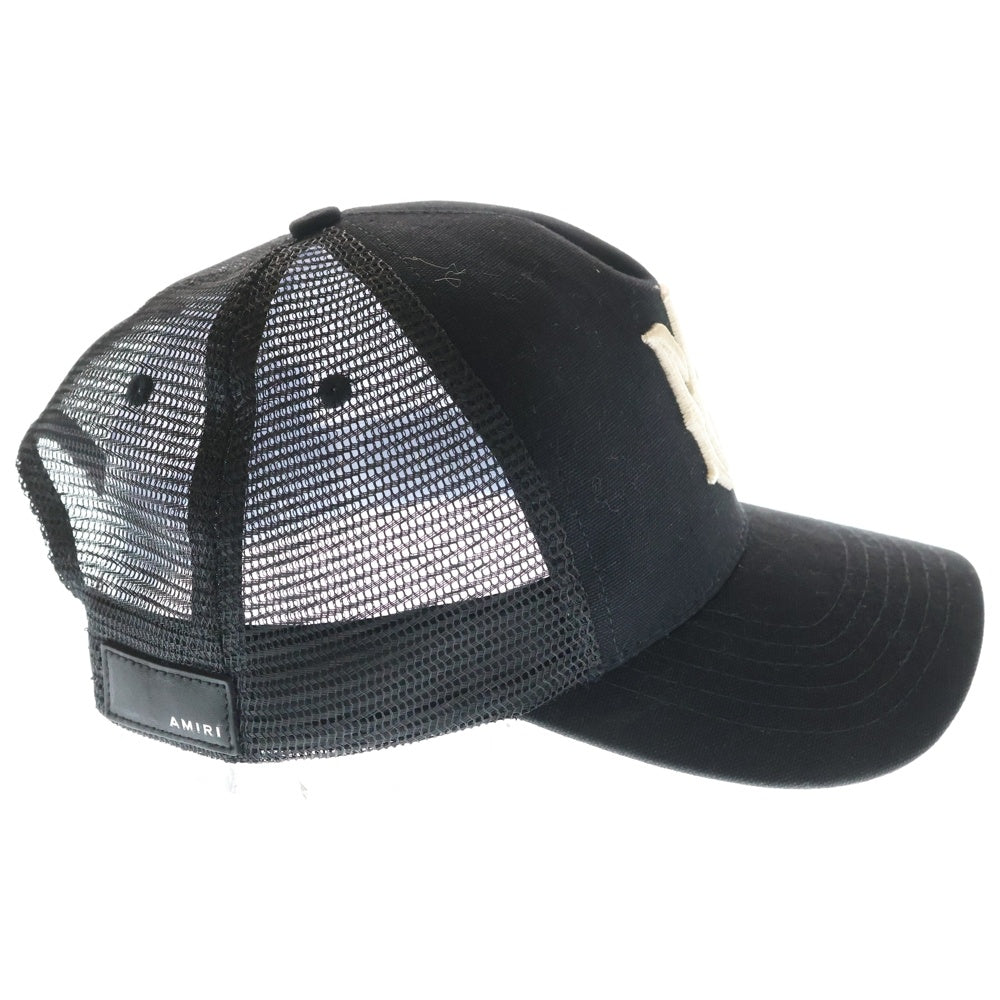AMIRI(アミリ) FULL CANVAS MA HAT フルキャンバスハット トラッカーキャップ ブラック