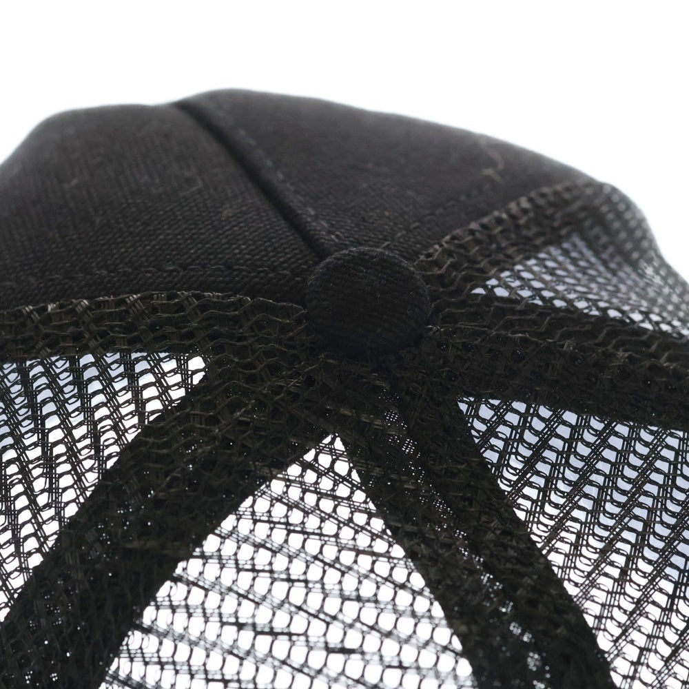 AMIRI(アミリ) FULL CANVAS MA HAT フルキャンバスハット トラッカーキャップ ブラック