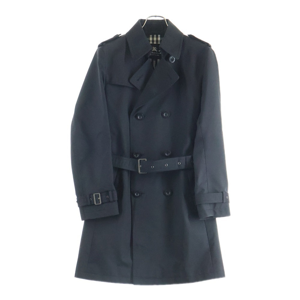 BURBERRY BLACK LABEL(バーバリー ブラックレーベル) ノバチェックライニング コットントレンチコート ブラック BMA20-713-19