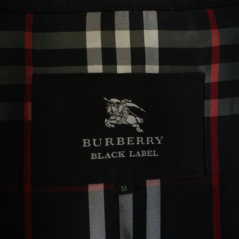 BURBERRY BLACK LABEL(バーバリー ブラックレーベル) ノバチェックライニング コットントレンチコート ブラック BMA20-713-19