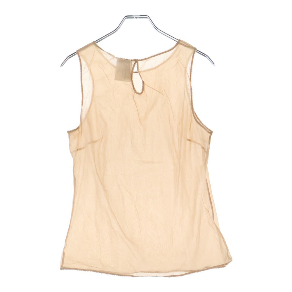 CHANEL(シャネル) シルク トップ ノースリーブ ベージュ P37106 V19739 レディース