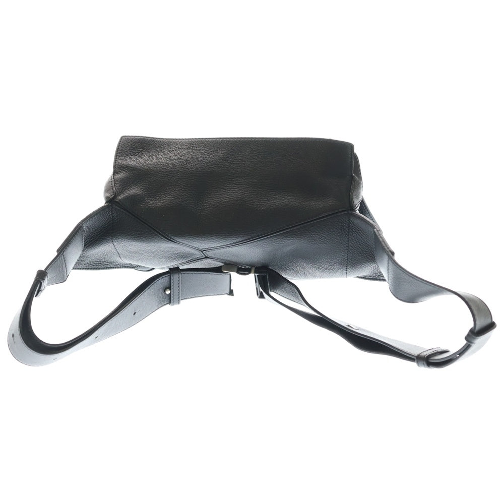 LOEWE(ロエベ) パズルバムバッグ スモール ショルダーバッグ ハンドバッグ ワンショルダーバッグ ブラック レザー シルバー金具