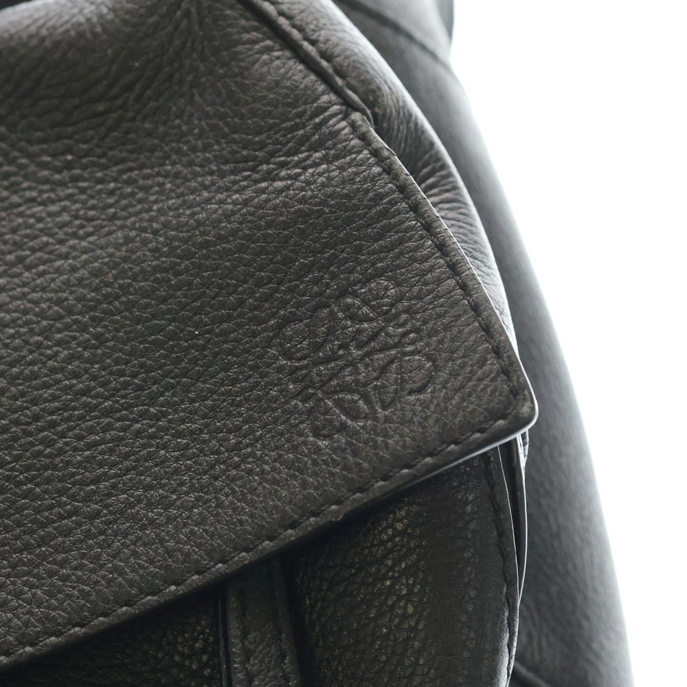 LOEWE(ロエベ) パズルバムバッグ スモール ショルダーバッグ ハンドバッグ ワンショルダーバッグ ブラック レザー シルバー金具
