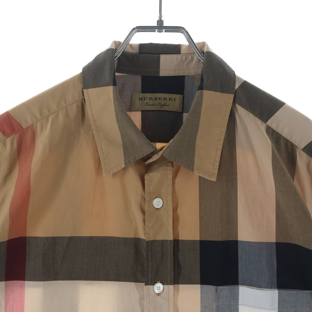 BURBERRY(バーバリー) ノバチェック総柄 半袖シャツ ベージュ 8007177