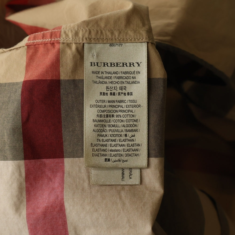 BURBERRY(バーバリー) ノバチェック総柄 半袖シャツ ベージュ 8007177