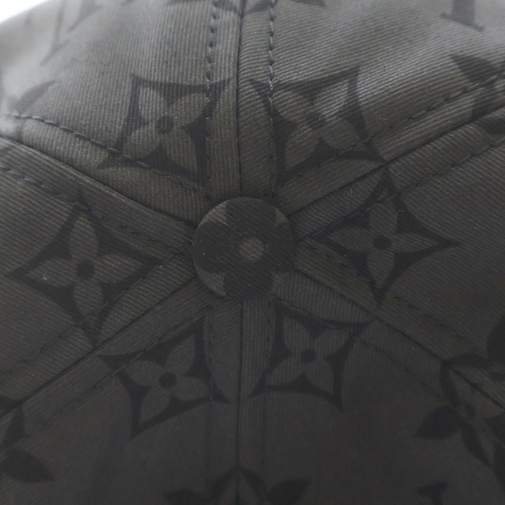 LOUIS VUITTON(ルイヴィトン) LV MADE NIGO メイド ニゴー ロゴ刺繍 ベースボール キャップ 帽子 ブラック/グレー MP3259