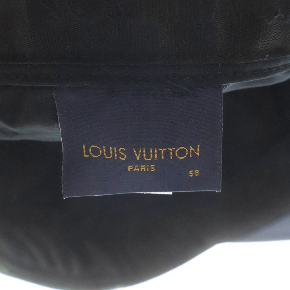 LOUIS VUITTON(ルイヴィトン) LVロゴプレート モノグラム タイダイ プリント ベースボールキャップ 帽子 ネイビー/カーキ MP3023